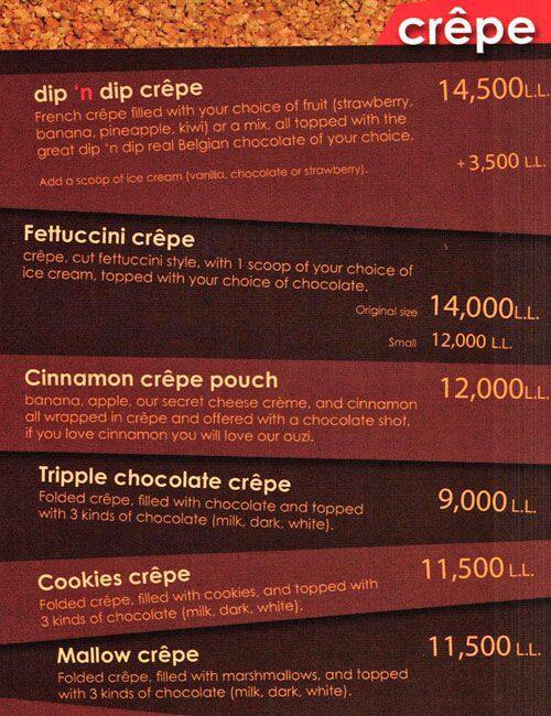 dipndip Menu, Menu for dipndip, Ashrafieh, Beirut Zomato Lebanon
