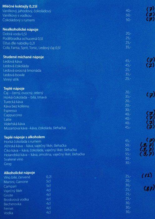 Čiko Bakery menu