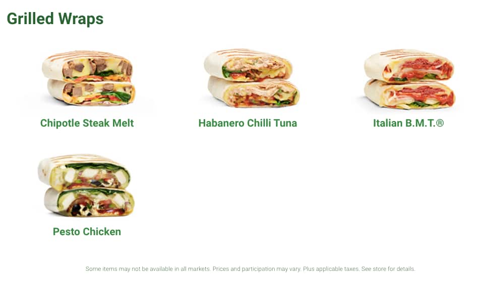Carta de Subway