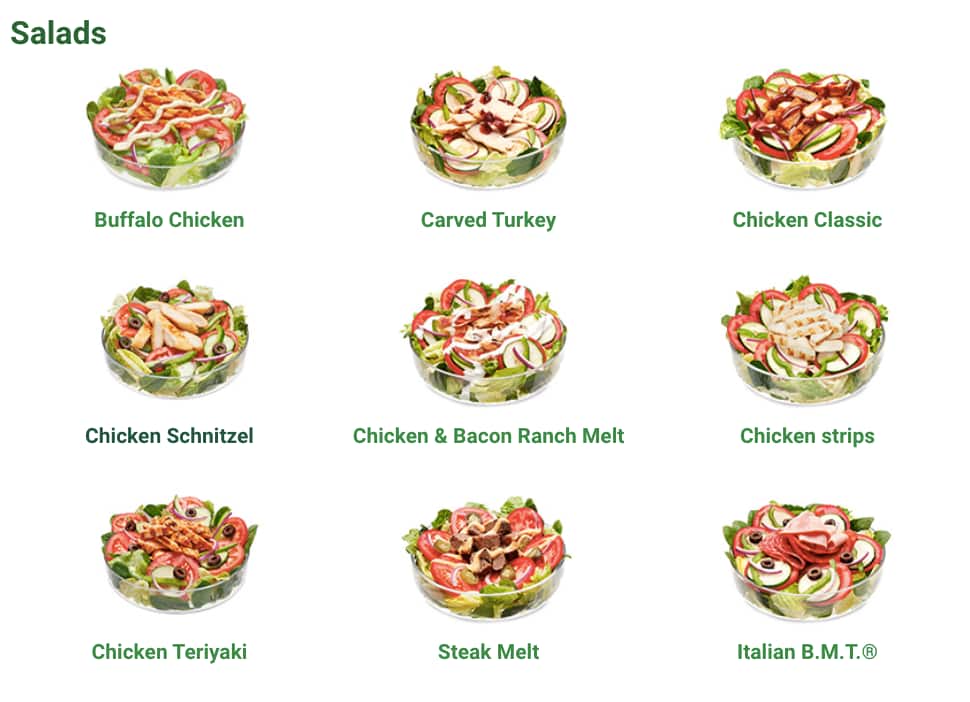 Carta de Subway
