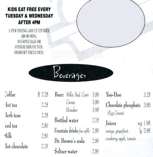 Menu at The Bagel Deli & Restaurant, Denver