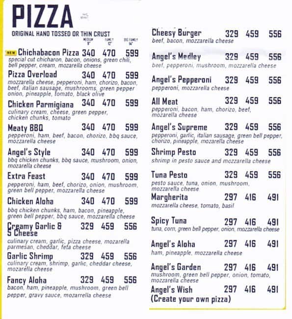 snappys pizza fairview menu