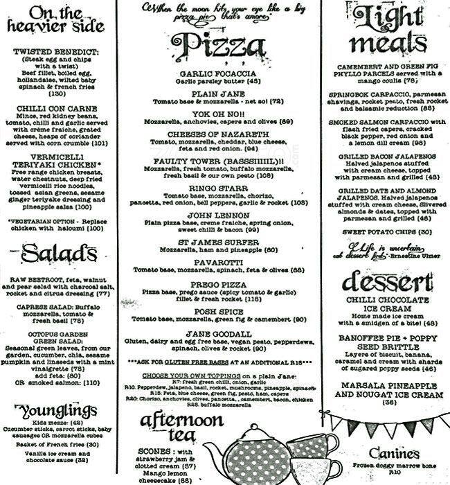 Octopus Garden Restaurant And Wine Bar Menu Zomato SA