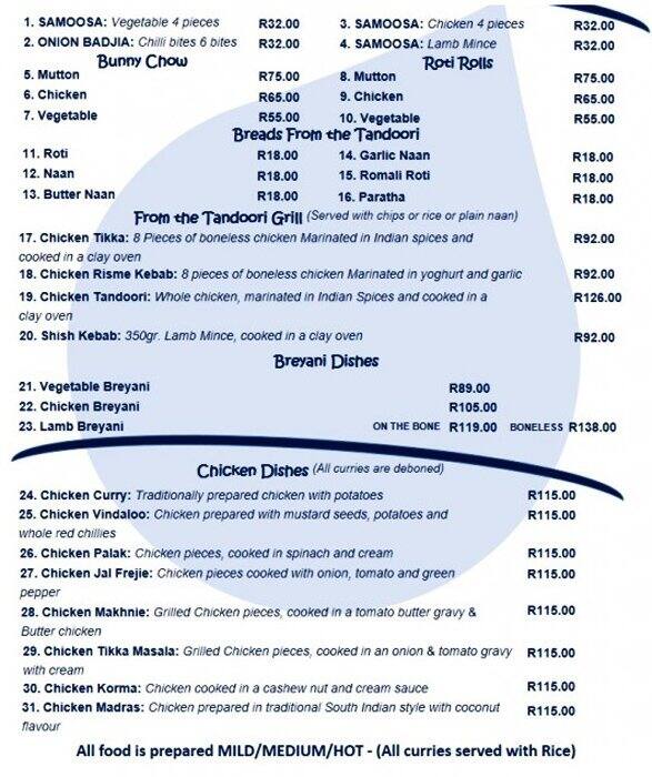 Ghazal Menu, Menu for Ghazal, Sunninghill, Sandton Zomato SA