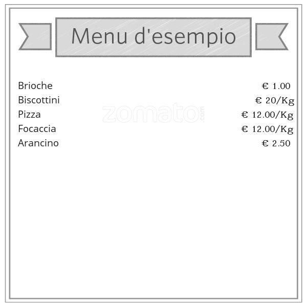 Menu di Pane & Pizze 