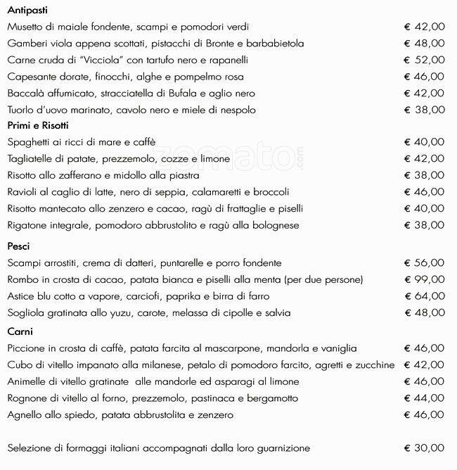 Da Paniga Menu Di Natale.Ristorante Cracco Menu Menu For Ristorante Cracco Duomo Milano