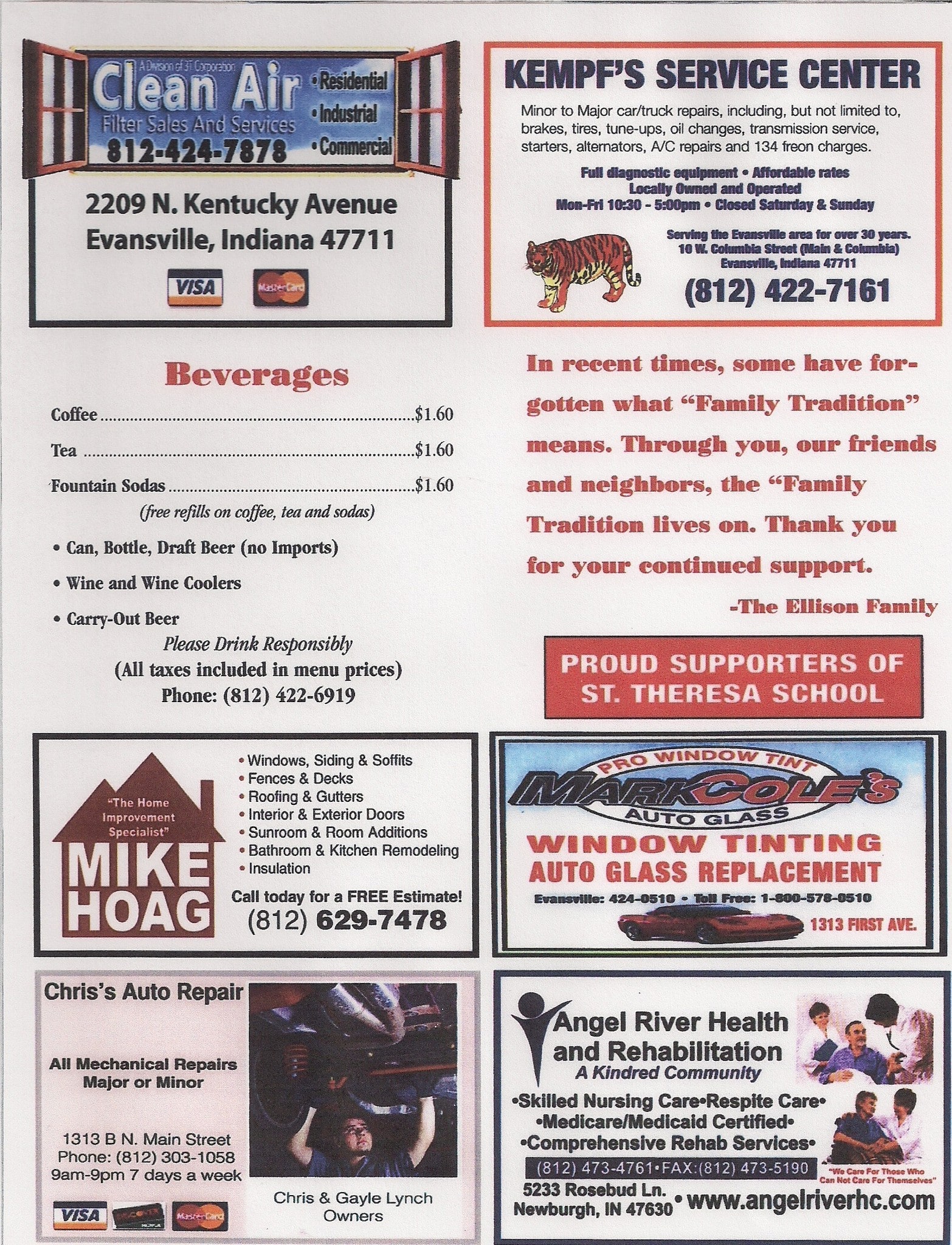 Menu at Hickory Pit Stop Championship BBQ, Evansville