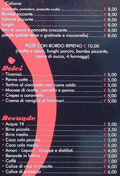 Menu di Fichimori 