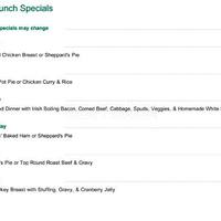 Greenhills Traditional Irish Bakery Menu Greenhills Traditional Irish Bakery Menu