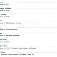 Greenhills Traditional Irish Bakery Menu Greenhills Traditional Irish Bakery Menu