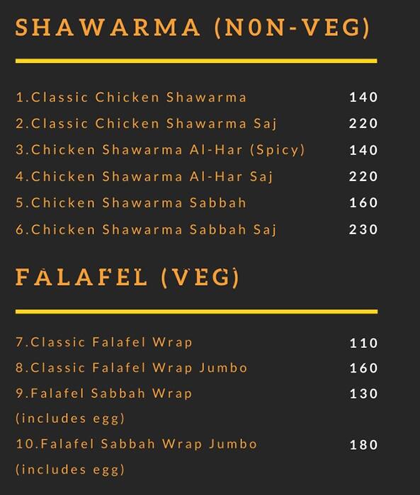 Menu of Eat And Pack, Kurmannapalem, Vizag