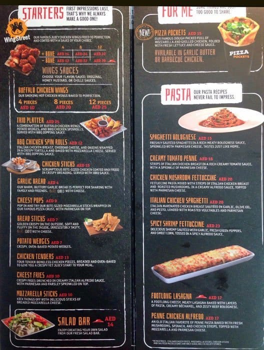 Pizza Hut Express Menu, Menu for Pizza Hut Express, Al Wahda, Abu Dhabi