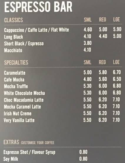 Gloria Jean's Coffees Menu - Menumania/Zomato