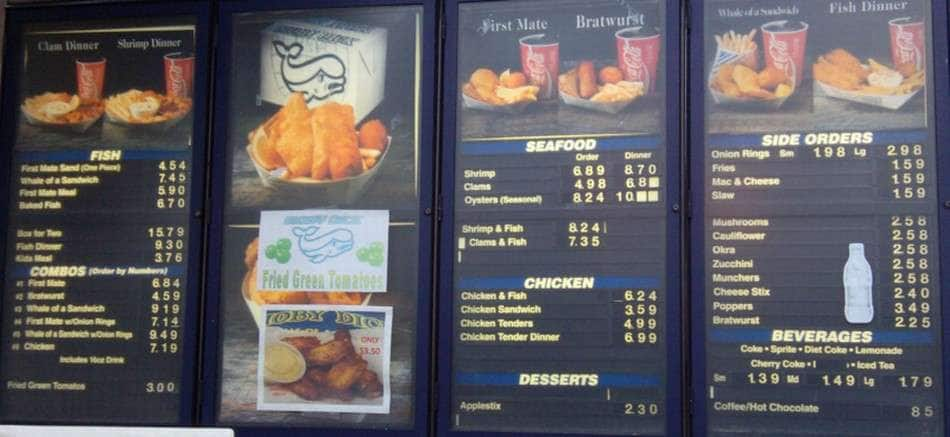 Moby Dick Seafood Menu Menu For Moby Dick Seafood St Matthews Louisville