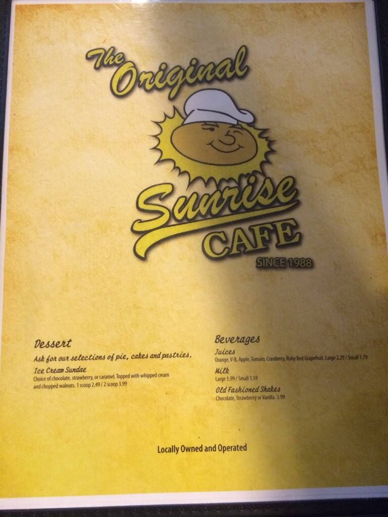 Bob's Sunrise Cafe Menu, Menu for Bob's Sunrise Cafe, Boise, Boise