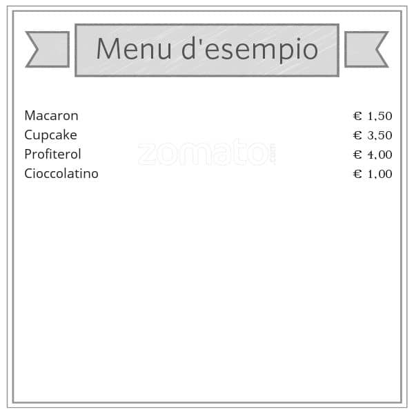 Menu di Pasticceria Di Rosaria Garzone 