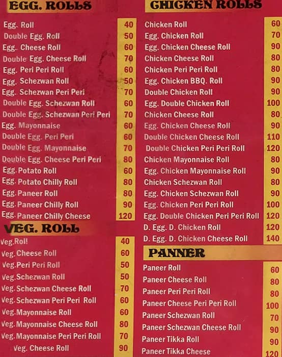 Menu Of Gaurav's Kolkata Rolls & More, Ghodbunder Road, Thane