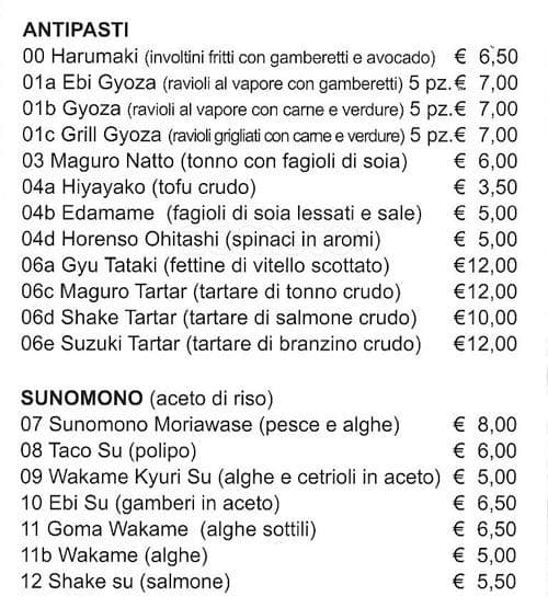 Menu di Igiban 