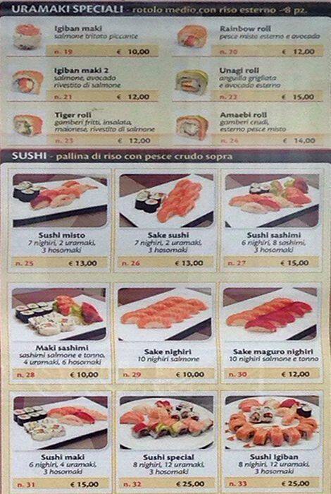 Menu di Igiban 