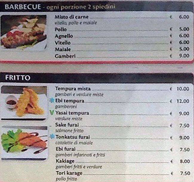 Menu di Igiban 