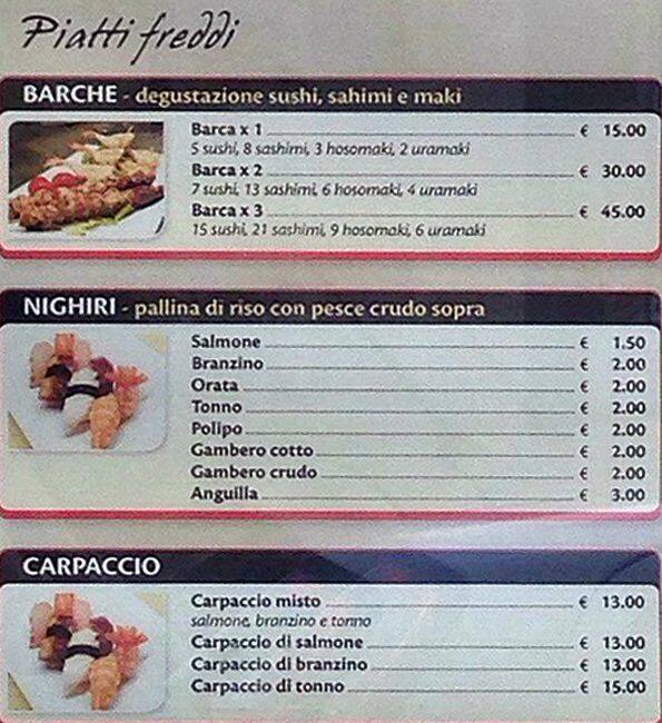 Menu di Igiban 