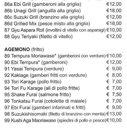 Menu di Igiban 