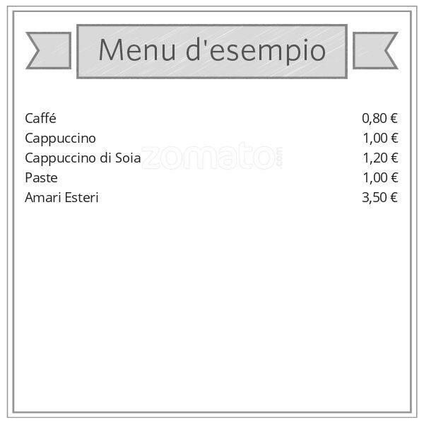 Menu di Old Coffee sas 