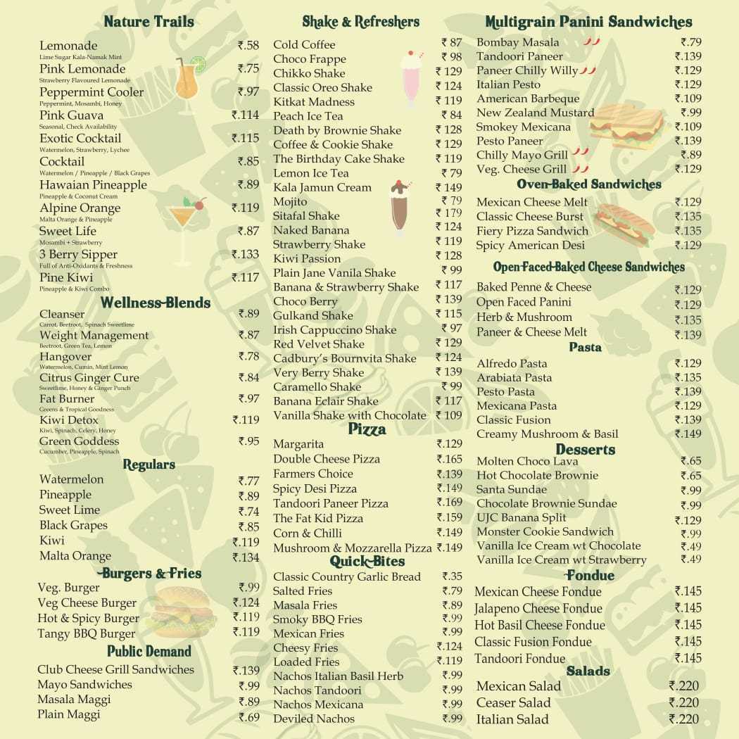 Urban Juice Cafe Menu, Menu for Urban Juice Cafe, Vasai, Mumbai Zomato