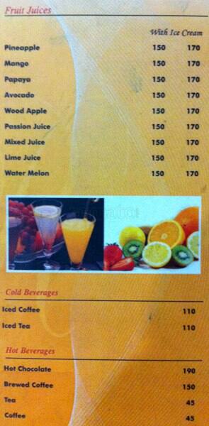 Raffles Deli menu