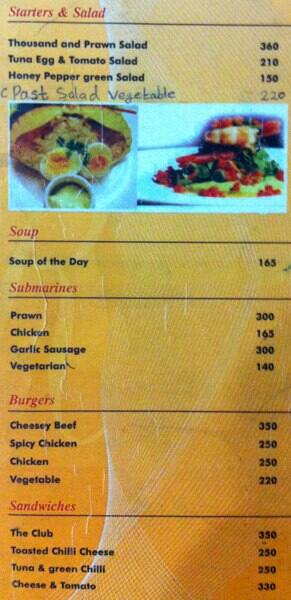 Raffles Deli menu