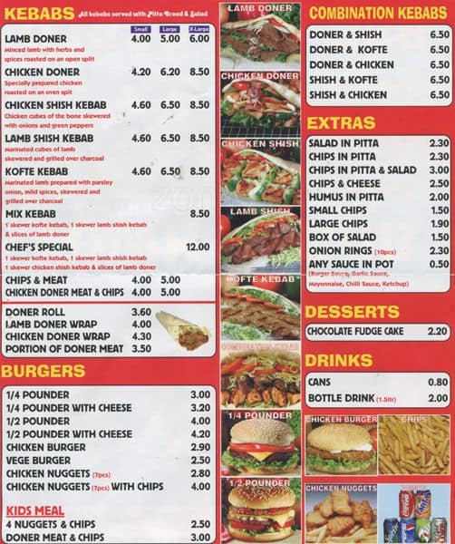 Town Kebab Menu, Menu for Town Kebab, Erith, London - Zomato UK