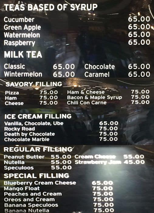 Menu at Famous Belgian Waffle restaurant, Talisay City, 6045 Cebu S Rd