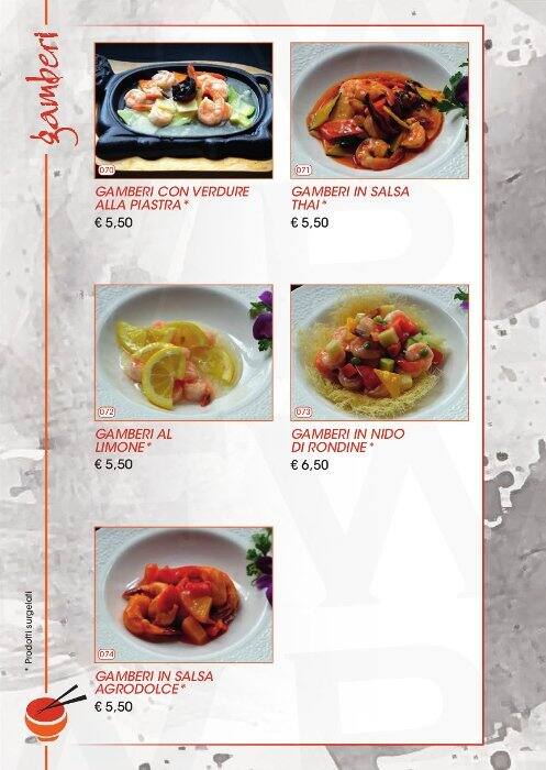 Menu di TAKO sushi (ex Wild ginger) 