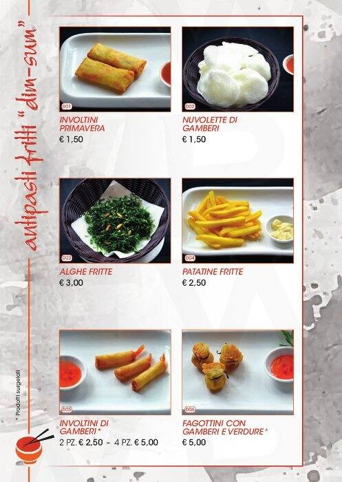 Menu di TAKO sushi (ex Wild ginger) 