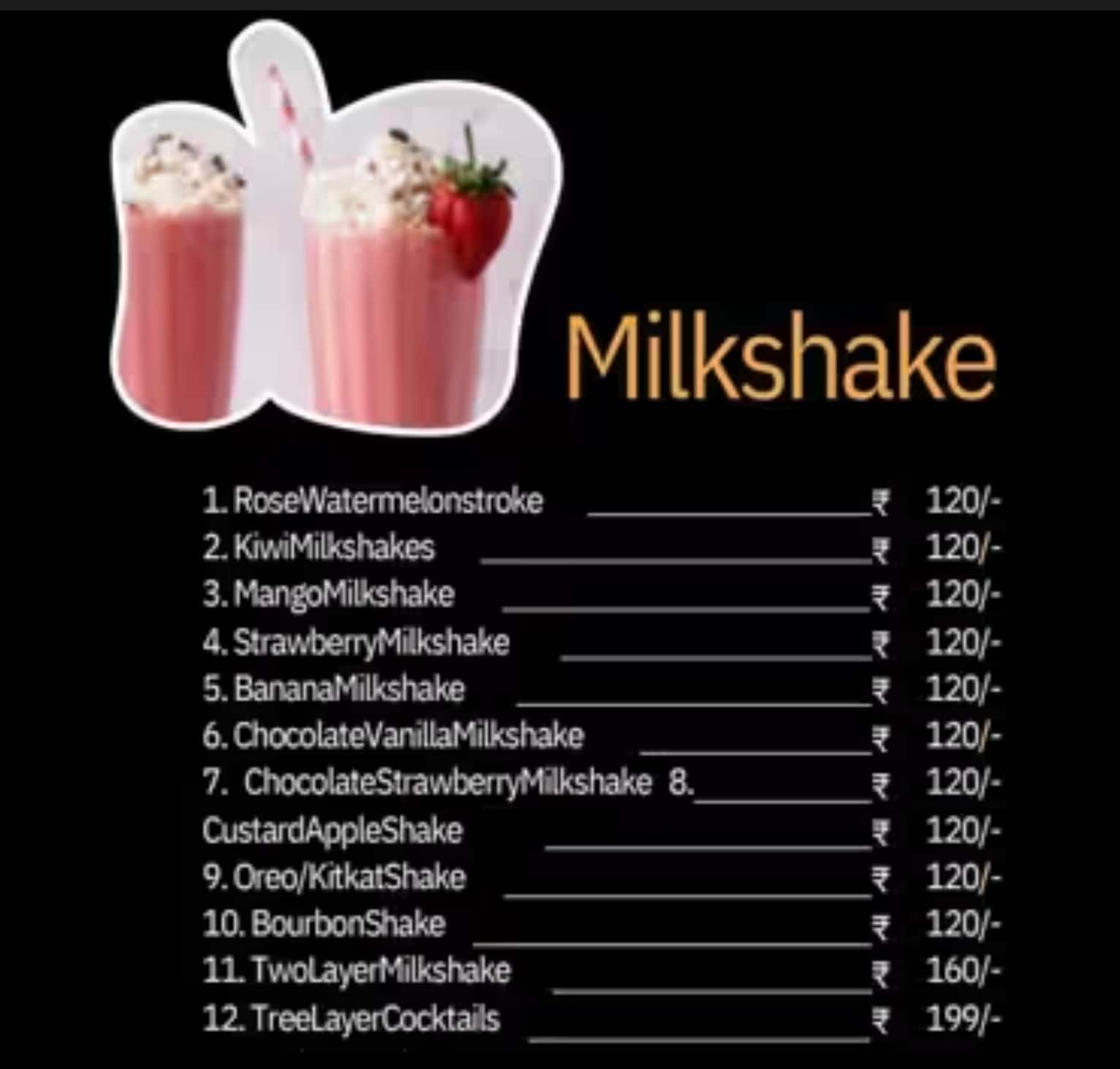 Menu of The Juice Bar & Cafe, Virar, Mumbai