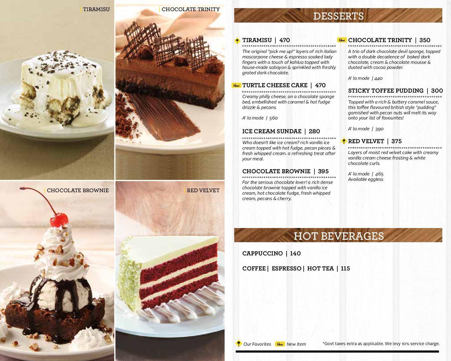 California Pizza Kitchen Menu Menu For California Pizza Kitchen Malad West Mumbai