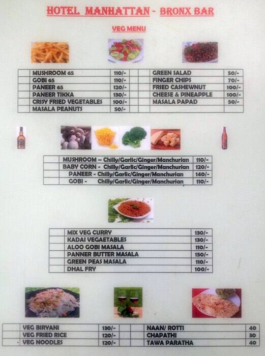 Menu at Brooklyn, Chennai, 27VG+7X3