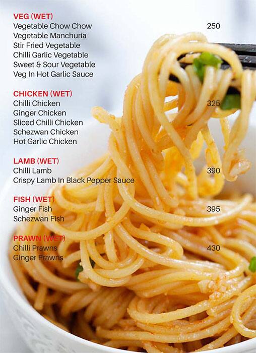 Menu at Tabla Kothapet, Hyderabad, Six Mall