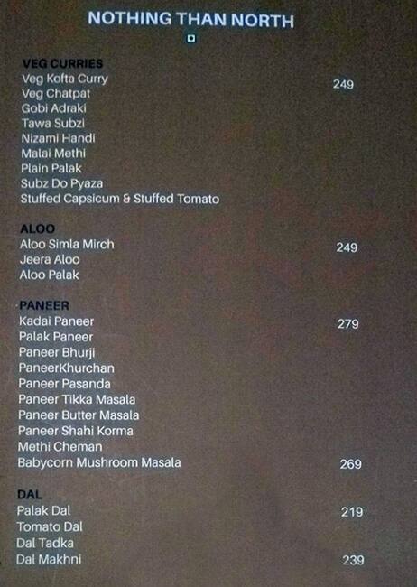 Tabla menu