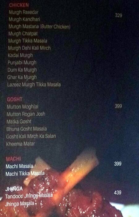 Tabla menu