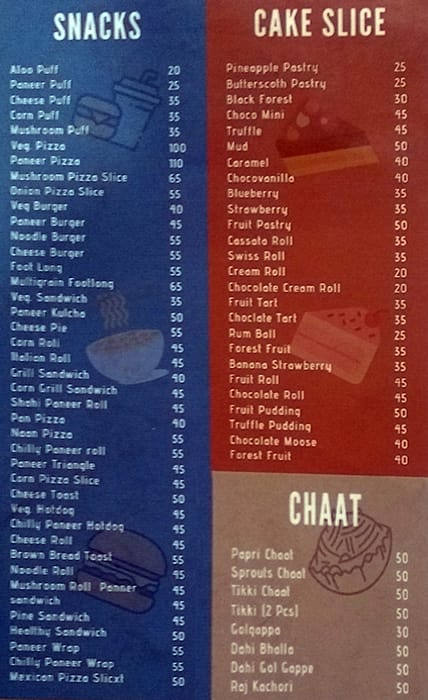 Punjab Baker & Confectionery menu