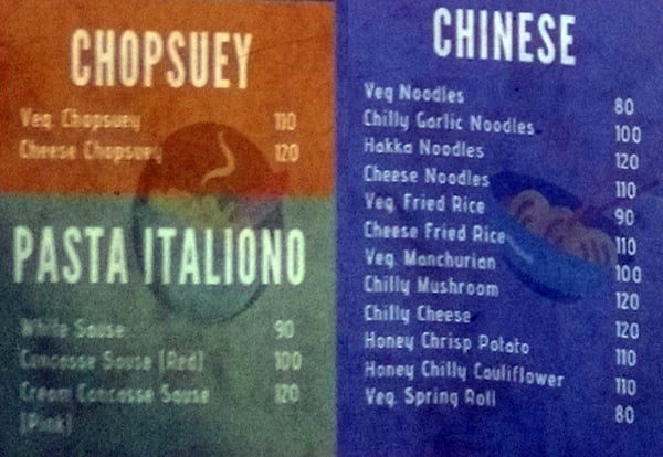 Punjab Baker & Confectionery menu