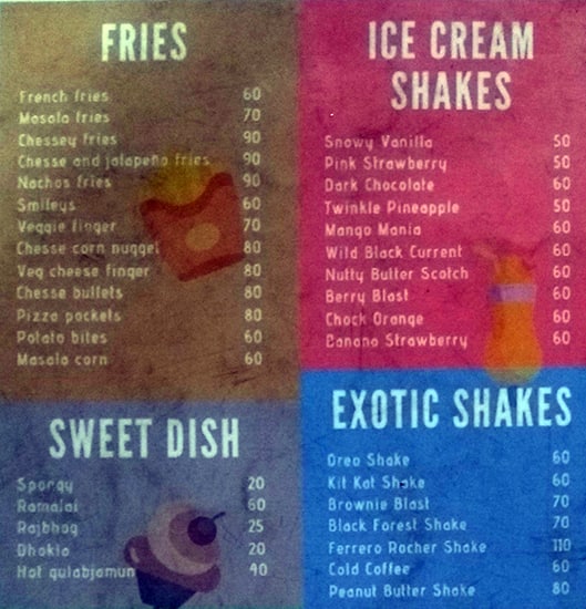 Punjab Baker & Confectionery menu