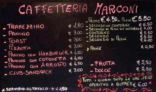 Menu di Marconi 885 