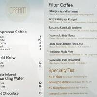 Cream By The Roast Things Menu
