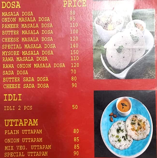 Menu at Food Junction And Idly Express, Patna