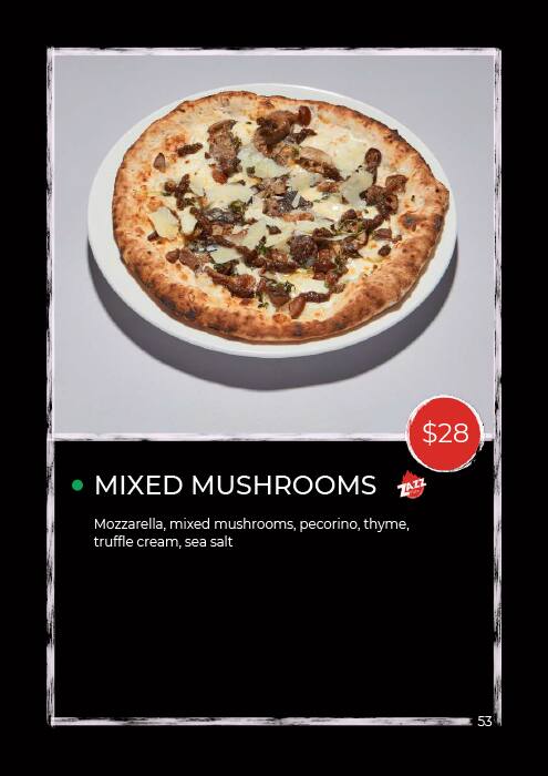 ZAZZ Pizza メニュー