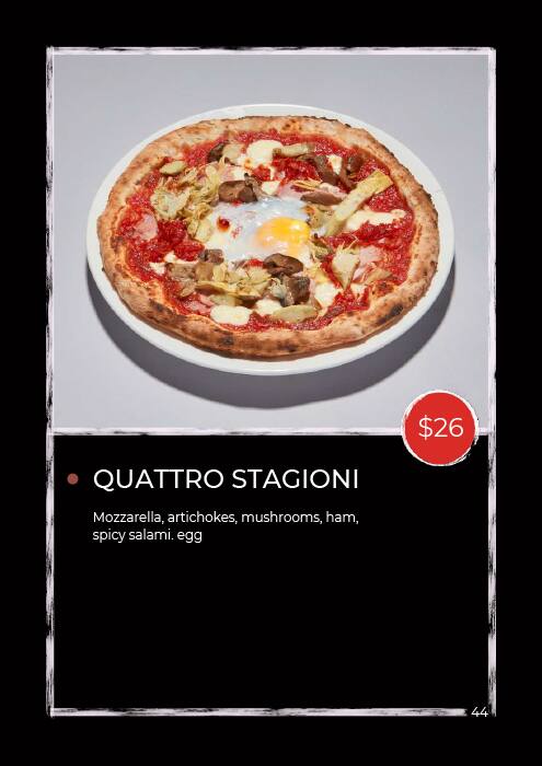 ZAZZ Pizza メニュー