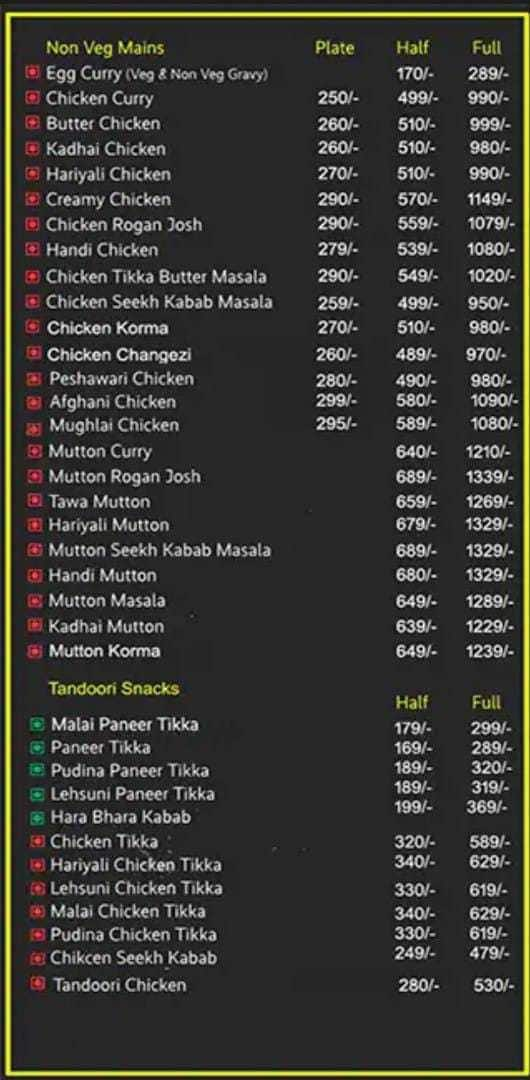 Menu of Natraj Restaurant, Mayur Vihar Phase 3, New Delhi