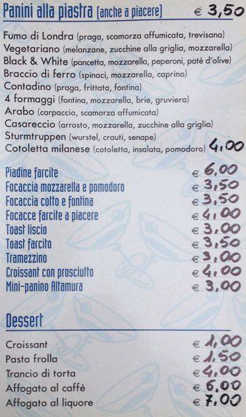 Sandy Bar Menu Menu For Sandy Bar Washington Milano